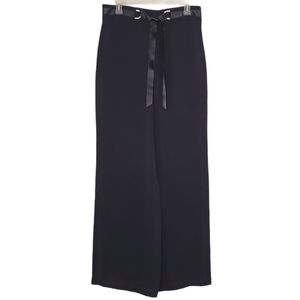 Luisa Spagnoli Black High Waist Silk Pants